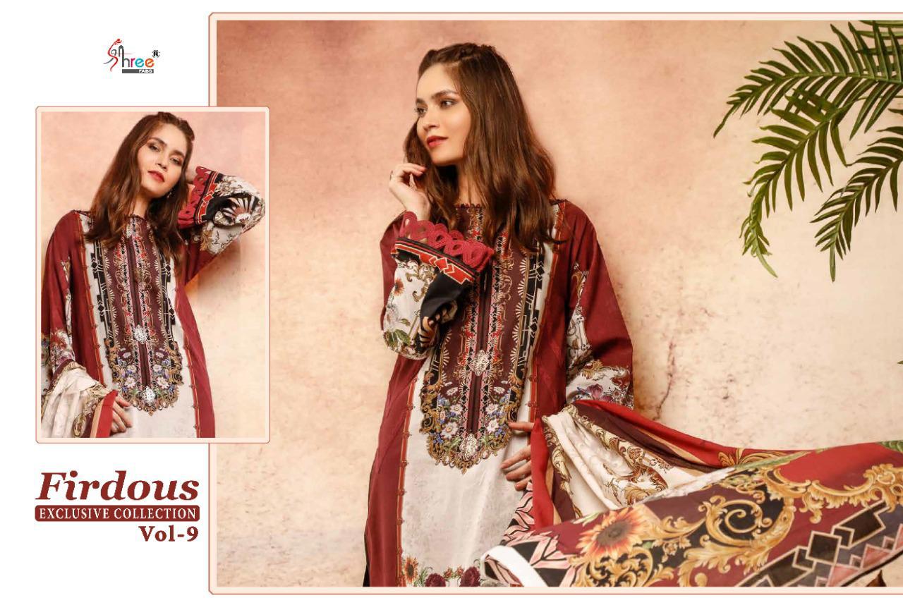 Shree Firdous Exclusive Collection 9 Pure Jam Pakistani Salwar Suits Collection